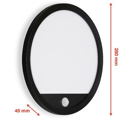 Telefunken 313705TF – LED-Außenleuchte mit Sensor LED/15W/230V IP44