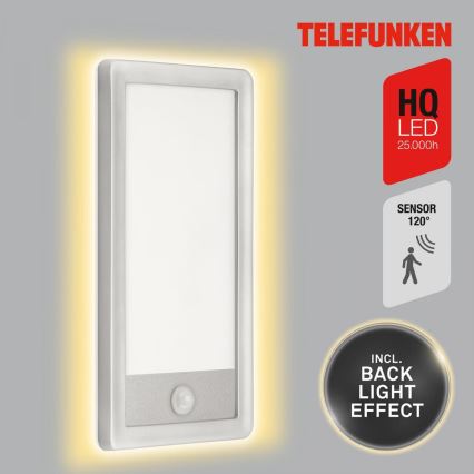 Telefunken 313904TF - LED-Wandleuchte mit Sensor für den Außenbereich LED/16W/230V IP44