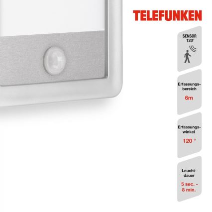 Telefunken 313904TF - LED-Wandleuchte mit Sensor für den Außenbereich LED/16W/230V IP44