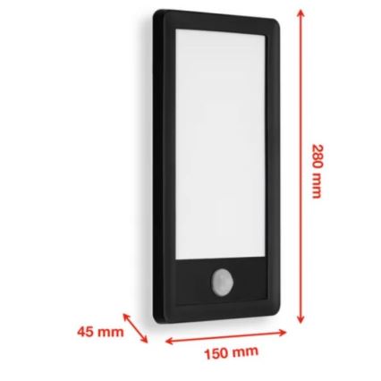 Telefunken 313905TF – LED-Outdoor-Wandleuchte mit Sensor LED/16W/230V IP44