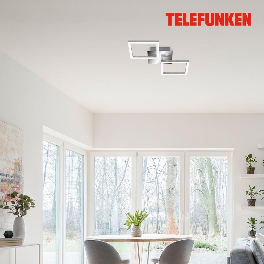 Telefunken 318508TF - LED-Deckenleuchte mit Sensor FRAME LED/12W/230V 3000K matt Chrom