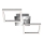 Telefunken 318508TF - LED-Deckenleuchte mit Sensor FRAME LED/12W/230V 3000K matt Chrom