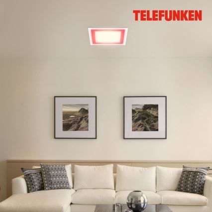 Telefunken 318806TF - LED RGBW dimmbare Deckenleuchte LED/24W/230V 3000-6500K + Fernbedienung