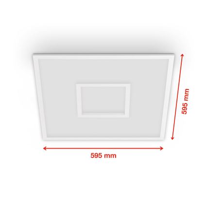 Telefunken 319506TF - Dimmbare RGBW-Deckenleuchte LED/36W/230V 2700-6500K weiß + Fernbedienung