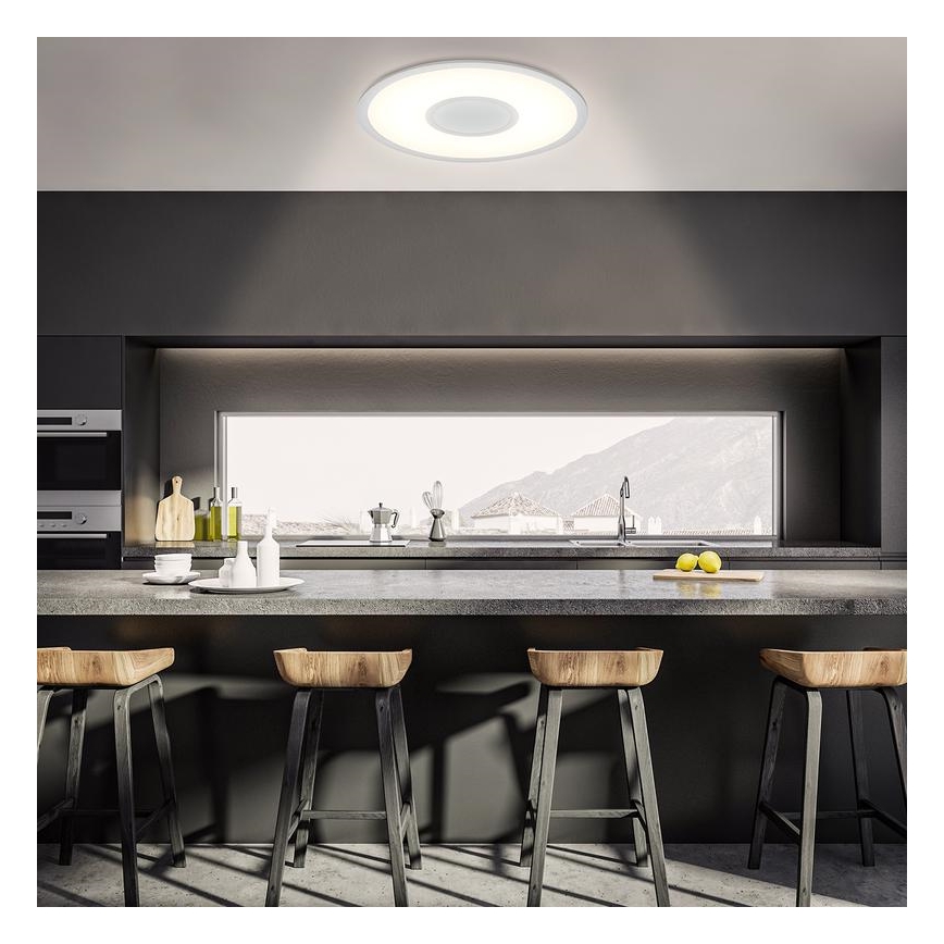 Telefunken 320104TF - LED RGBW dimmbare Deckenleuchte LED/21W/230V 3000–6500K Ø 45 cm + Fernbedienung