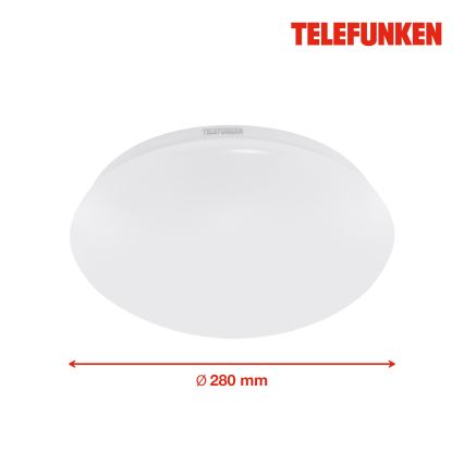 Telefunken 601206TF - LED-Deckenleuchte für Badezimmer mit Sensor LED/15W/230V IP44 d 28 cm