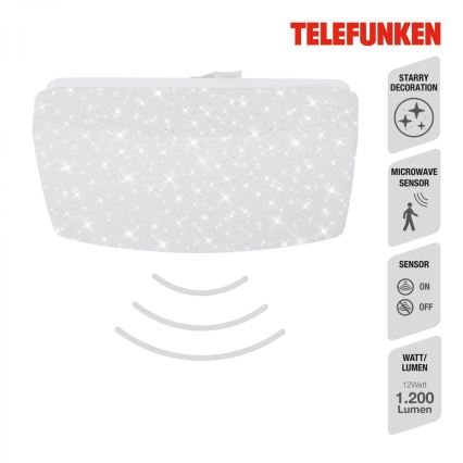 Telefunken 601906TF - LED-Deckenleuchte mit Sensor LED/12W/230V 4000K