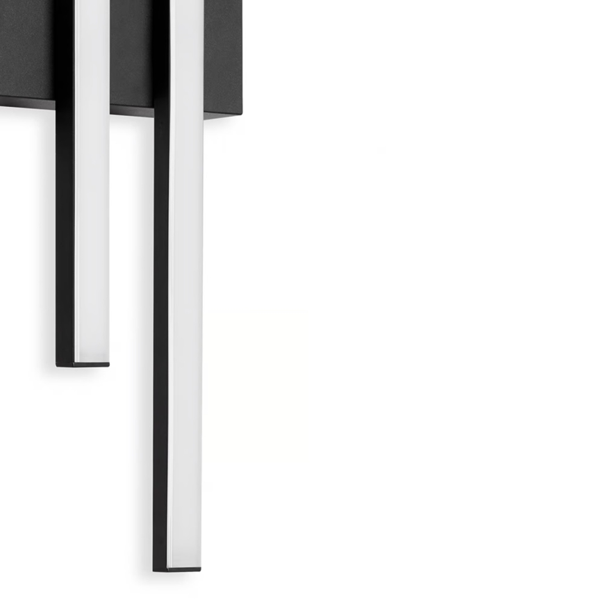 Telefunken - LED-Außenwandleuchte 2xLED/4W/230V IP44 schwarz