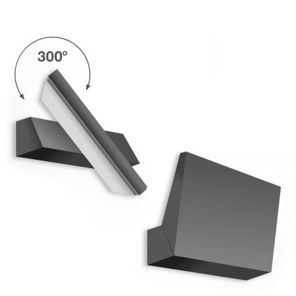 Telefunken - LED Außenwandleuchte LED/10W/230V IP44 schwarz