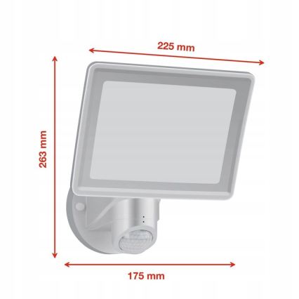 Telefunken - LED-Strahler mit Sensor, 20 W, 230 V