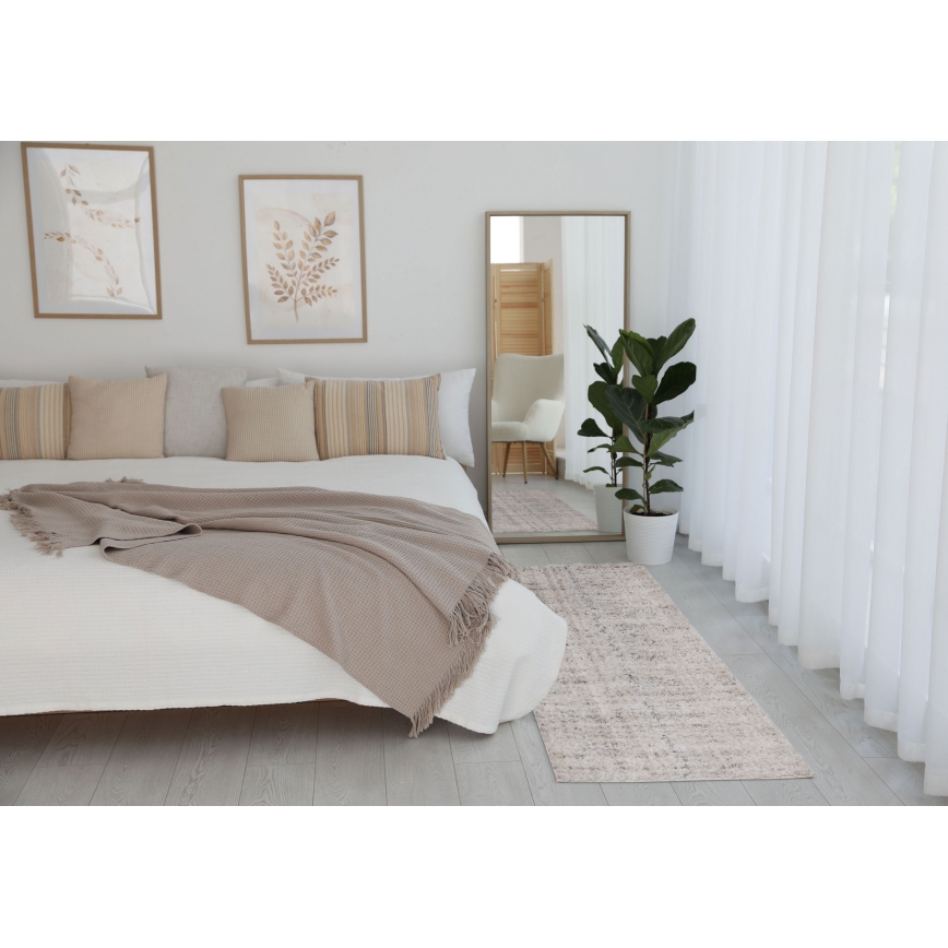 Teppich BILBAO SHAGGY 80x150 cm beige