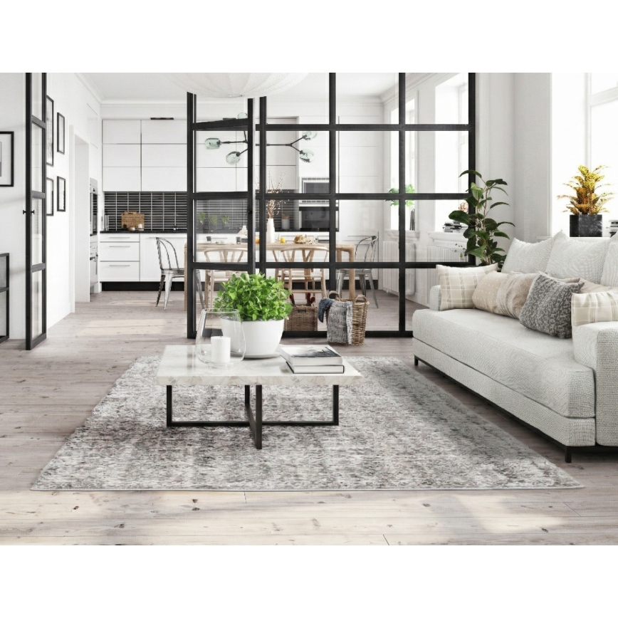 Teppich BILBAO SHAGGY 80x150 cm grau/anthrazit