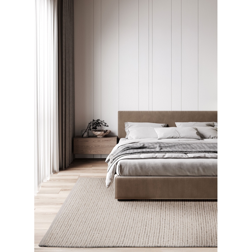 Teppich FIR WOOL 200x300 cm, 2600 g/m², creme/natur