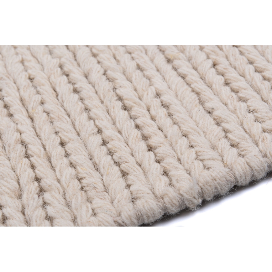 Teppich FIR WOOL 200x300 cm, 2600 g/m², creme/natur