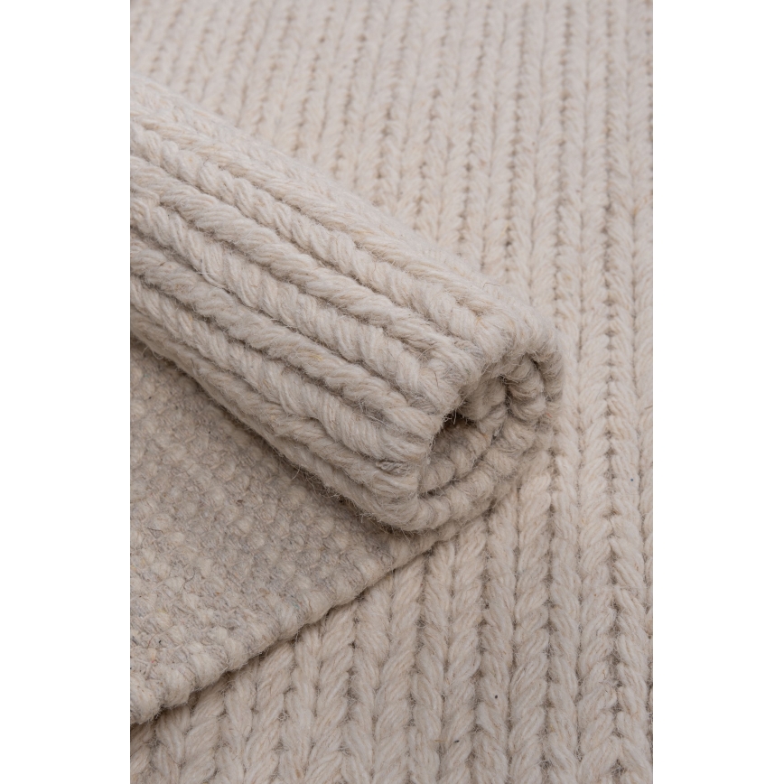 Teppich FIR WOOL 200x300 cm, 2600 g/m², creme/natur