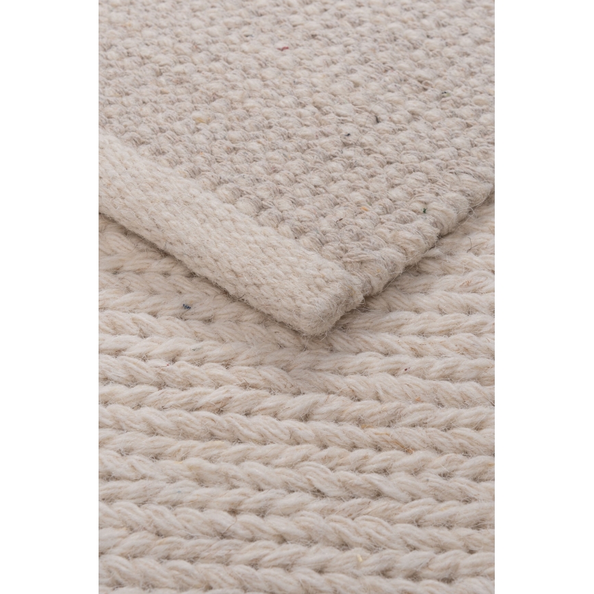 Teppich FIR WOOL 200x300 cm, 2600 g/m², creme/natur