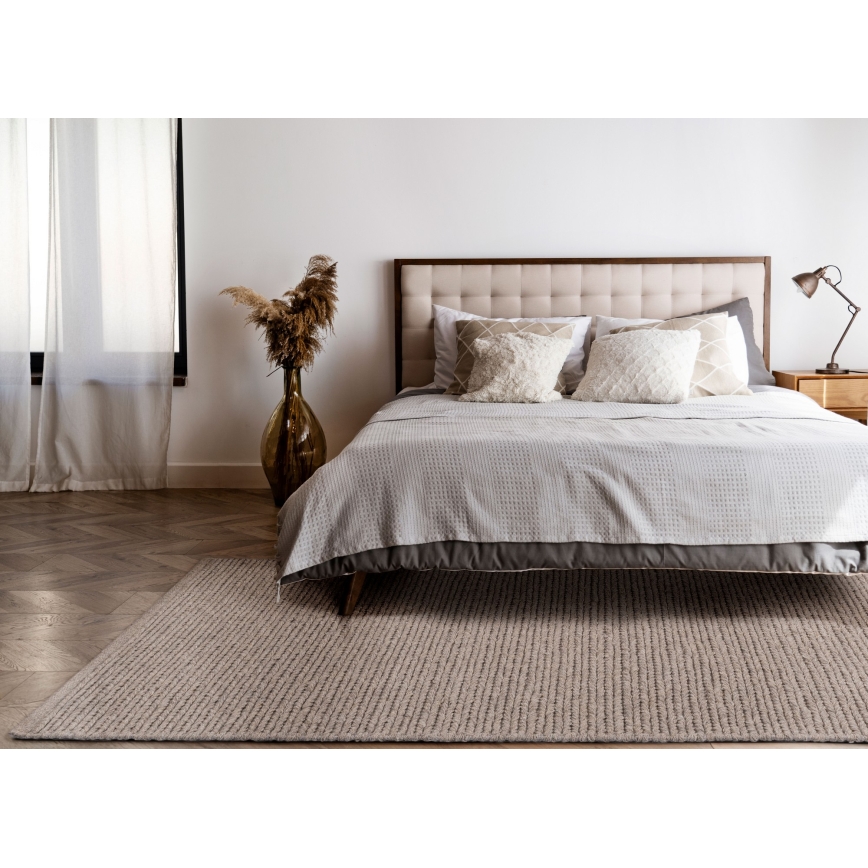 Teppich FIR WOOL 70x140 cm 2600 g/m2 beige/natur