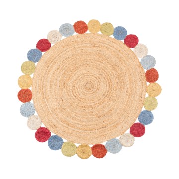 Teppich JUTA 120 cm mehrfarbig/natur