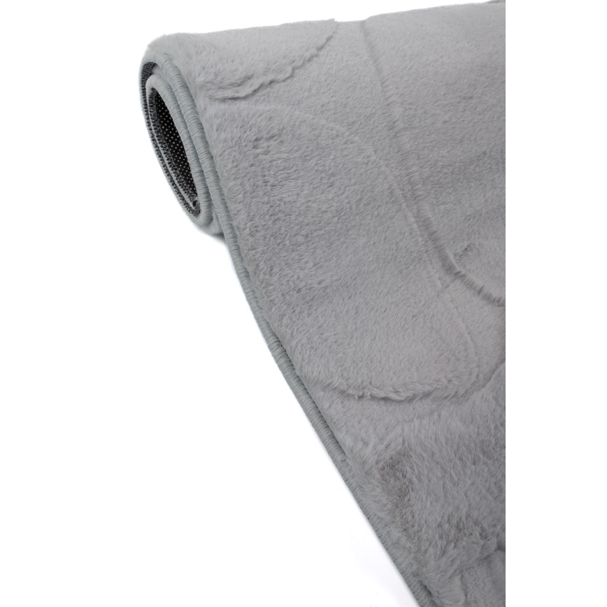 Teppich RABBIT 3D 120x170 cm grau