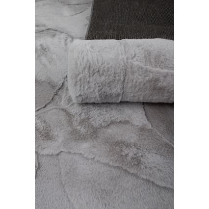 Teppich RABBIT 3D 160x230 cm, grau