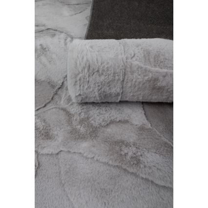 Teppich RABBIT 3D 80 x 150 cm, grau