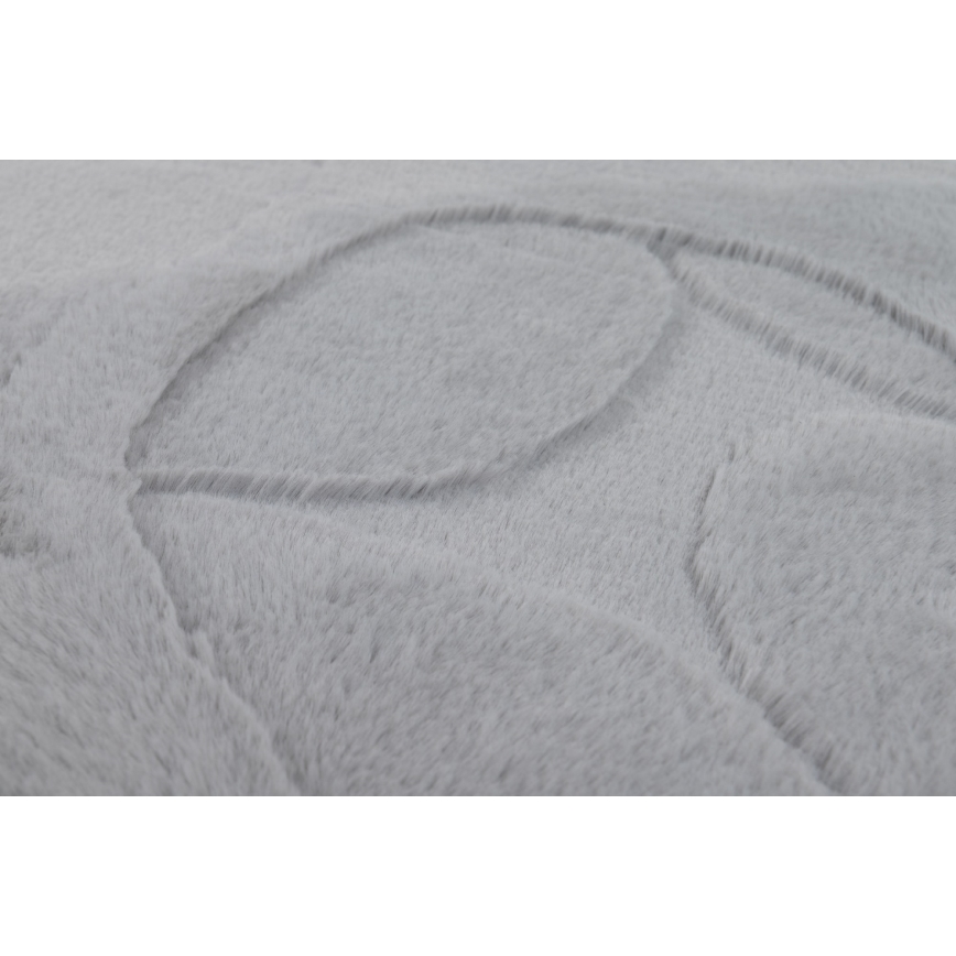 Teppich RABBIT 3D 80x150 cm hellgrau