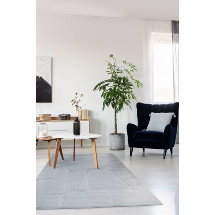 Teppich RABBIT 3D 80x150 cm hellgrau