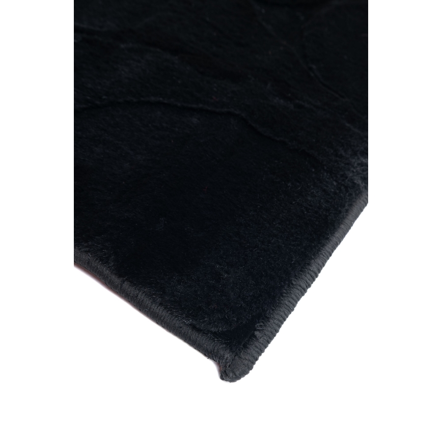 Teppich RABBIT 3D 80x150 cm schwarz