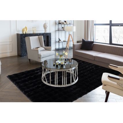 Teppich RABBIT BUBBLE 200x280 cm schwarz