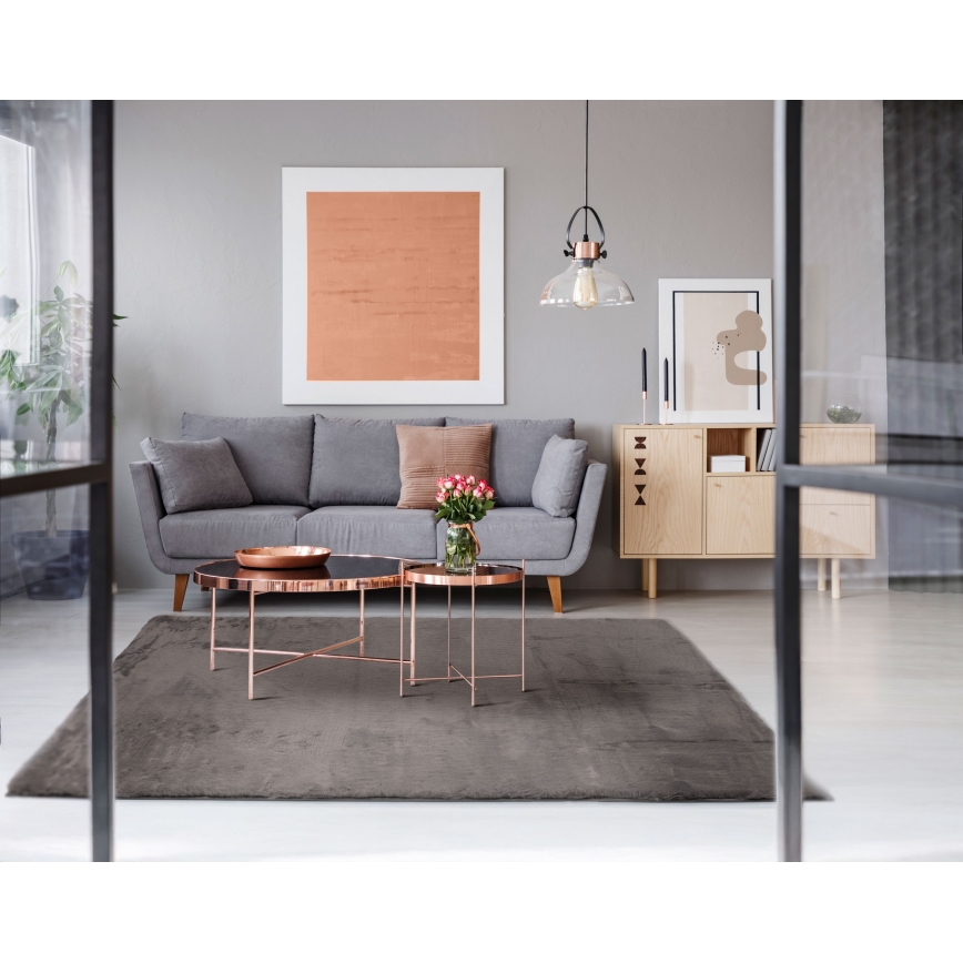 Teppich RABBIT-ROSA NEW 80 x 150 cm, 2000 g/m², Braun