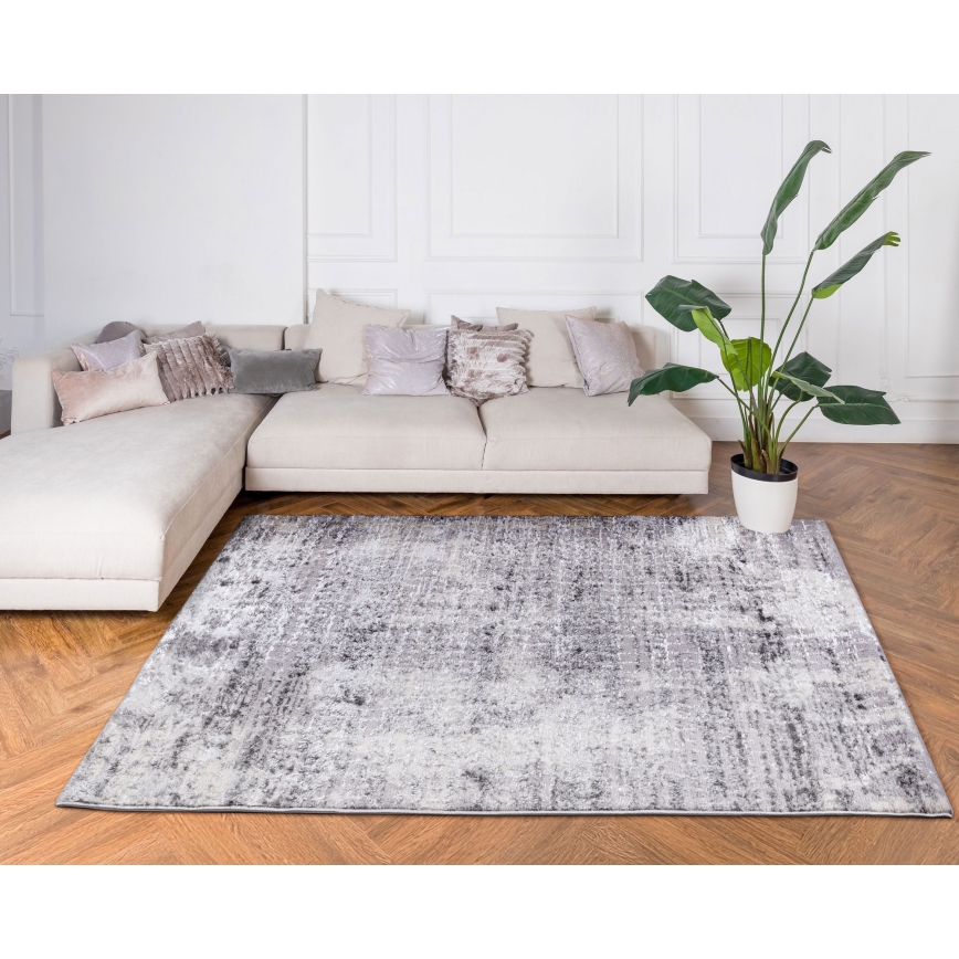 Teppich SALAMANCA 120 x 170 cm, grau/weiß