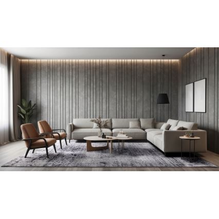 Teppich SALAMANCA 120 x 170 cm, grau/weiß