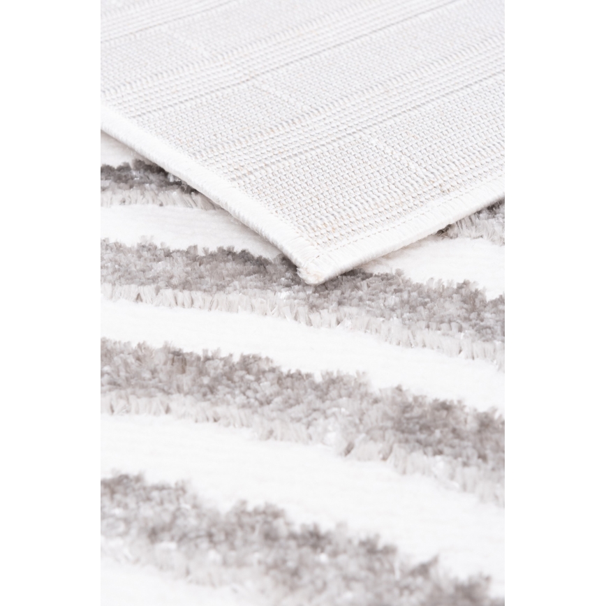 Teppich SALAMANCA 160 x 230 cm grau/weiß