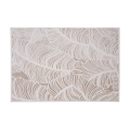 Teppich SALAMANCA 200 x 280 cm Beige/Weiß, Blattmuster