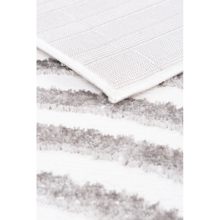 Teppich SALAMANCA 67x120 cm grau/weiß