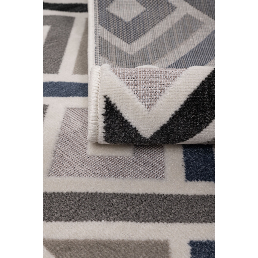 Teppich SHIFT 160x220 cm grau/blau/beige