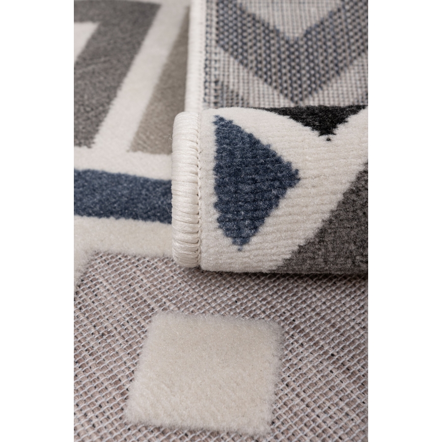 Teppich SHIFT 80x150 cm grau/blau/beige