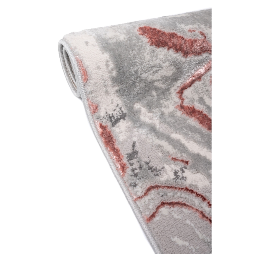 Teppich STONE 120 x 160 cm rosa/grau