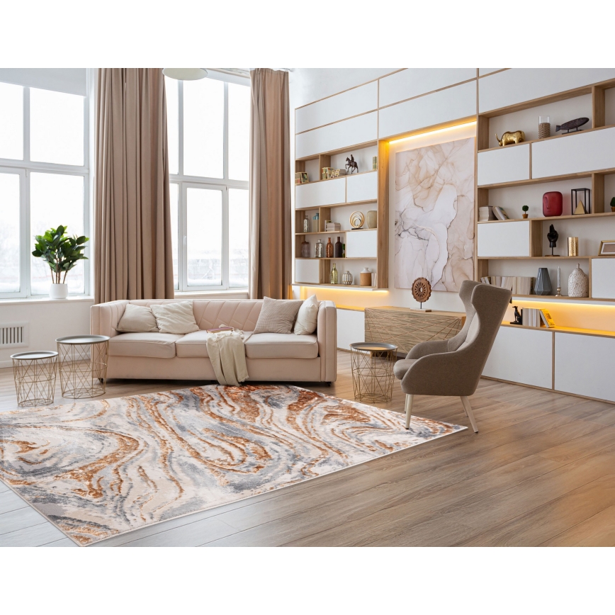 Teppich STONE 120x160 cm beige/grau