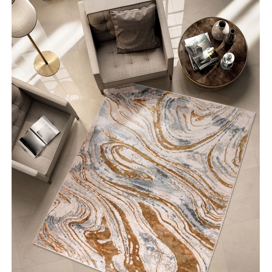Teppich STONE 80x140 cm beige/grau