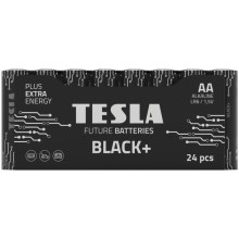Tesla Batteries - 24 Stk. Alkalibatterie AA BLACK+ 1,5V