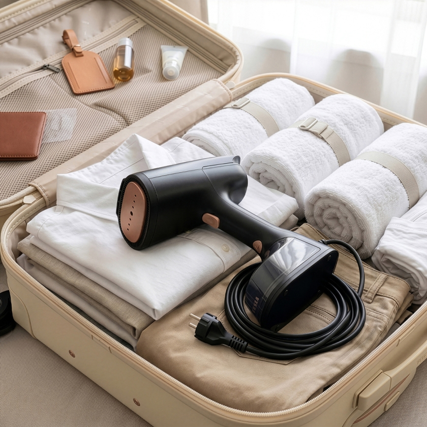 TESLA Electronics AeroGrip - 2-in-1-Kleidungsdampfer 1400W/230V