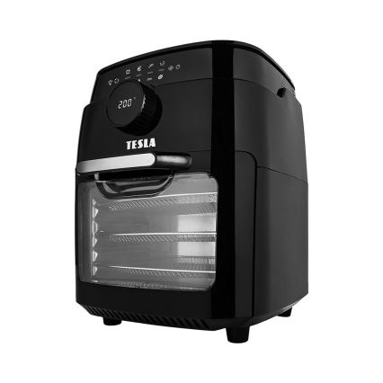 TESLA Electronics AirCook & Grill – Intelligente multifunktionale digitale Heißluftfritteuse 12 l 1800W/230V mit Wi-Fi
