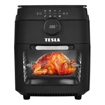 TESLA Electronics AirCook & Grill – Intelligente multifunktionale digitale Heißluftfritteuse 12 l 1800W/230V mit Wi-Fi