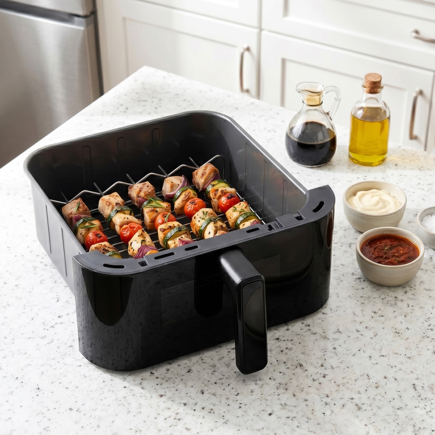 TESLA Electronics AirCook - 3-Zonen-Heißluftfritteuse 14,5 l 2800 W/230 V schwarz