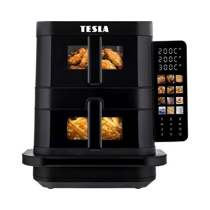 TESLA Electronics AirCook - 3-Zonen-Heißluftfritteuse 14,5 l 2800 W/230 V schwarz
