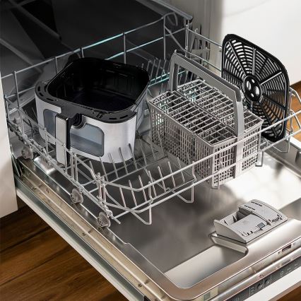 TESLA Electronics AirCook - Intelligente multifunktionale digitale Heißluftfritteuse 9 l 1700W/230V mit Wi-Fi