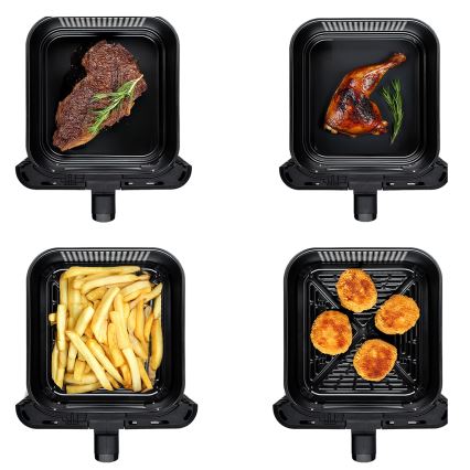 TESLA Electronics AirCook - Multifunktionale digitale Heißluftfritteuse 11 l 2800W/230V schwarz