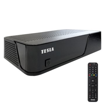 TESLA Electronics - DVB-T2 H.265 (HEVC) Empfänger mit HbbTV, 12 V und Fernbedienung