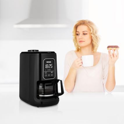 TESLA Electronics - Kaffeemaschine mit Mahlwerk 2-in-1 900W/230V